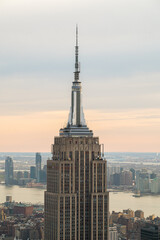 Top of Empire State Building in New York city