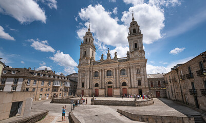 Fototapeta na wymiar Catedral de Santa María de Lugo