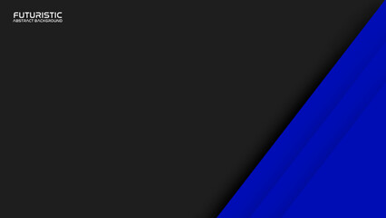 Fototapeta premium Abstract banner design with blue geometric background. Blue banner background. Suit for business, corporate, banner, backdrop and much more