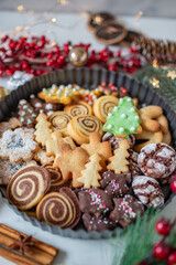 Obraz na płótnie Canvas Christmas home made gingerbread cookies 
