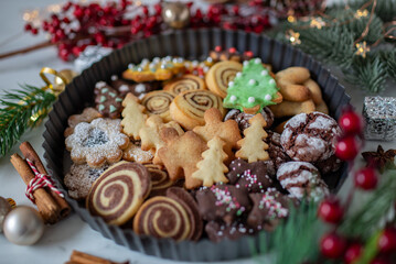 Christmas home made gingerbread cookies 