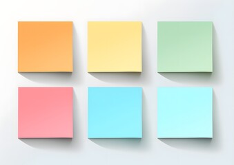 postits colored sticky notes vector illustration