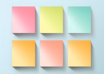 Fototapeta premium postits colored sticky notes vector illustration