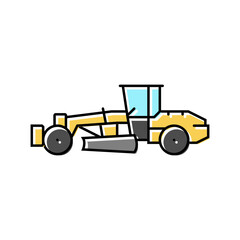 grader machine construction vehicle color icon vector. grader machine construction vehicle sign. isolated symbol illustration