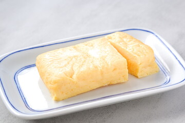 ふわふわの食感の厚焼き玉子
