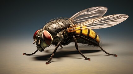 Housefly high resolution HD large format not blurry (AI Generator)
