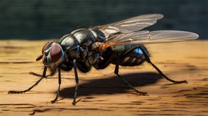 Housefly high resolution HD large format not blurry (AI Generator)