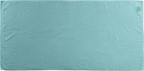 Mockup of blue terry towel horizontally, unfolded towelling png