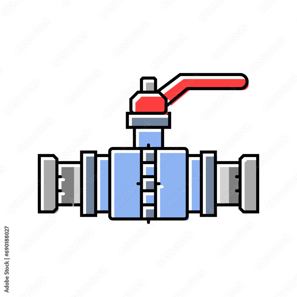 Poster pipe pipeline color icon vector. pipe pipeline sign. isolated symbol illustration