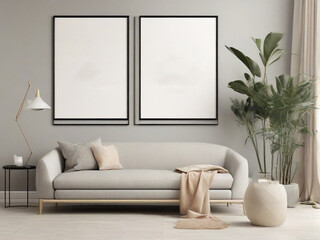 Gallery-wall-mockup,-frames-on-the-wall,-minimalist-frame-mockup,-Poster-Mockup,-Photo-frame-mockup,-3d-render