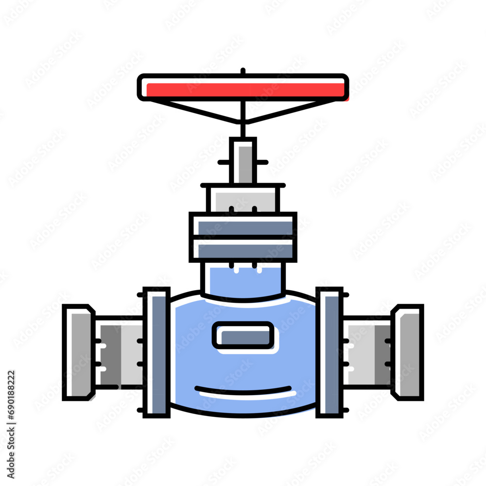 Poster construction pipeline color icon vector. construction pipeline sign. isolated symbol illustration