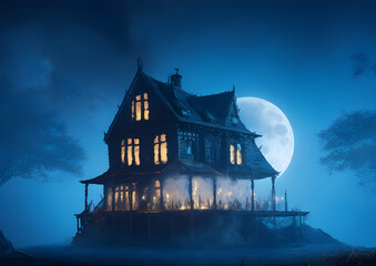 Haunted House in the Woods