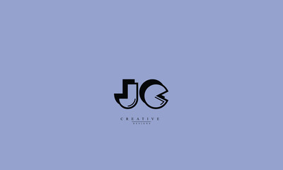 Alphabet letters Initials Monogram logo JC CJ J C