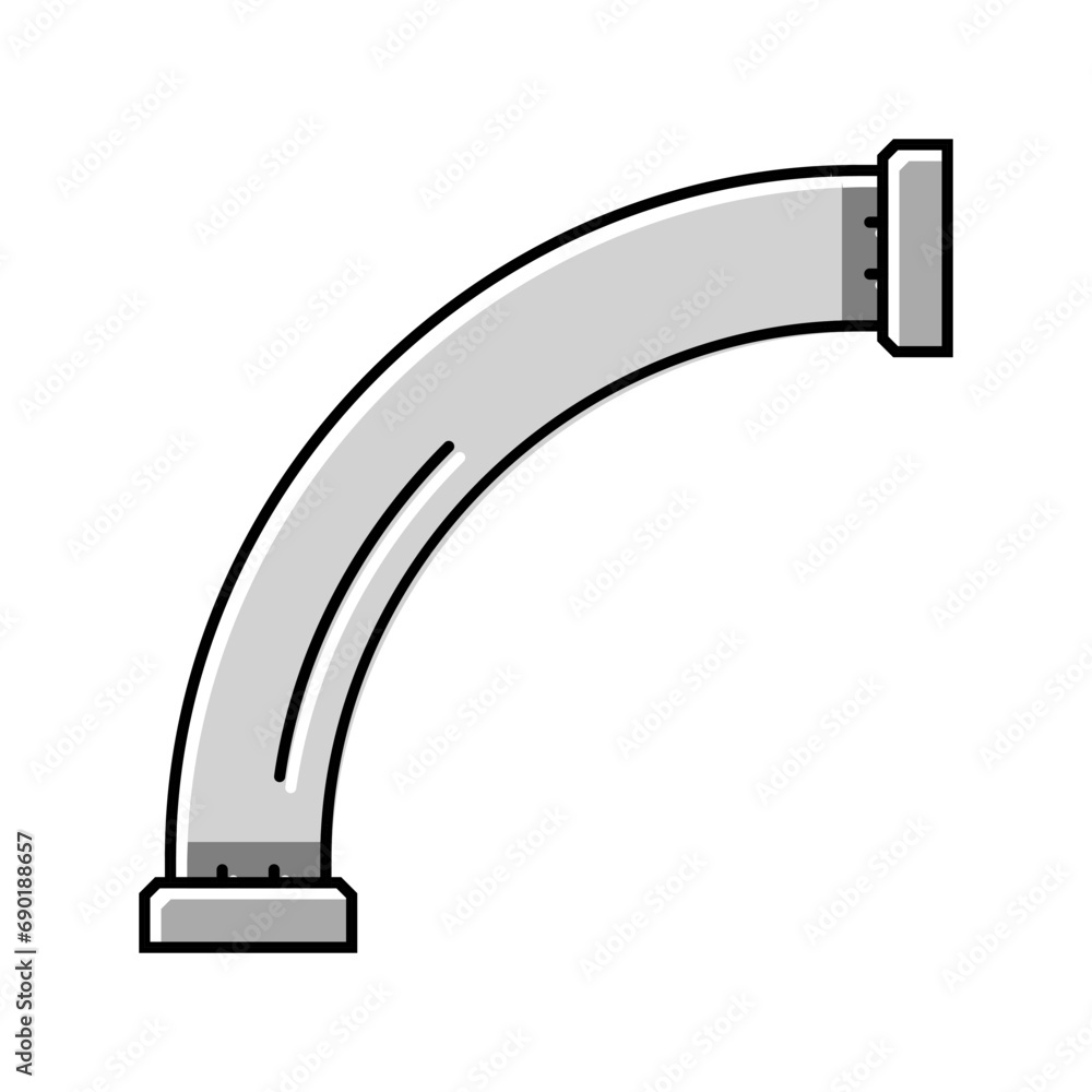 Poster production pipeline color icon vector. production pipeline sign. isolated symbol illustration