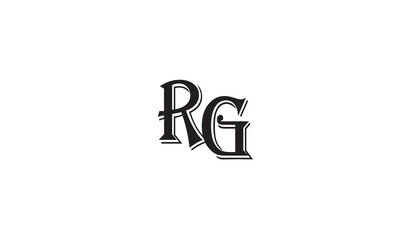 RG, GR , R , G , Abstract Letters Logo Monogram	