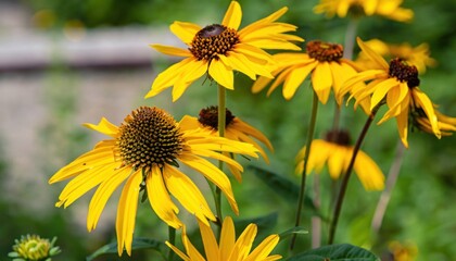 Coneflower in the garden
