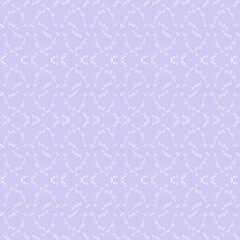 Nature seamless pattern on purple background