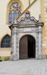 Fototapeta premium Historical Church in the Capital of Luxemburg