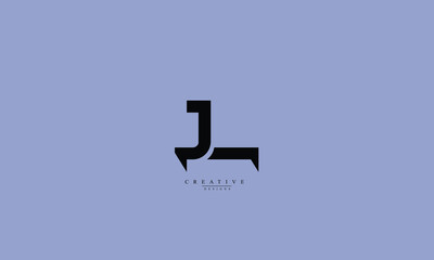 Alphabet letters Initials Monogram logo JL LJ J L