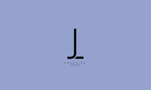 Alphabet letters Initials Monogram logo JL LJ J L