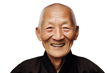 Joyful Senior Asian Businessman - Elegant Portrait