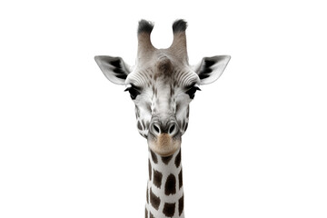 Giraffe Elegance in Monochrome