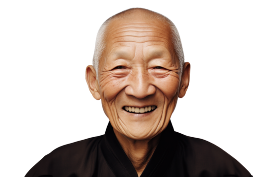 Joyful Senior Asian Businessman - Elegant Portrait