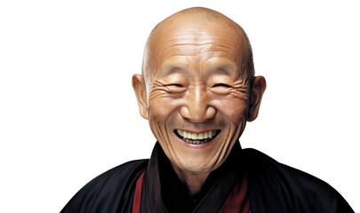 Joyful Senior Asian Businessman Portrait
