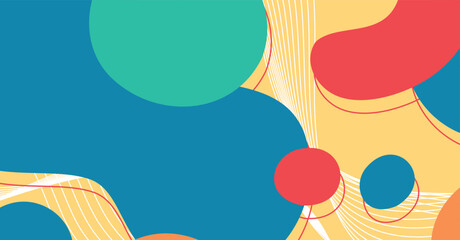 Abstract colorful geometric background. Liquid color background design