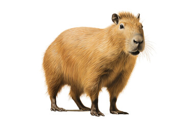 Enchanting Capybara Portrayal - obrazy, fototapety, plakaty