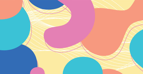 Abstract colorful geometric background. Liquid color background design