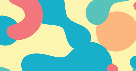 Abstract colorful geometric background. Liquid color background design