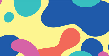 Abstract colorful geometric background. Liquid color background design