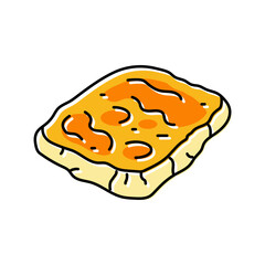 saganaki greek cuisine color icon vector. saganaki greek cuisine sign. isolated symbol illustration