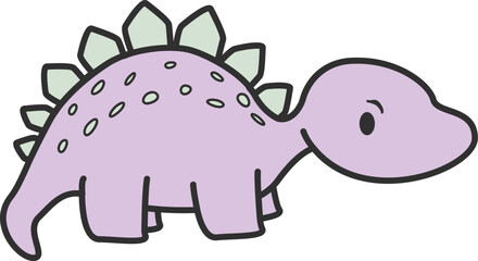 Playful Dinosaur Illustration Element