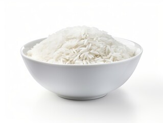 Basmati rice isolated on white background