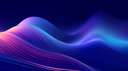 Wallpaper with psychedelic purple waves