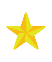 Obraz premium golden star icon, vector best flat icon.