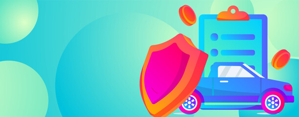 Buy insurance for car flat character vector concept operation illustration  © Lyn Lee