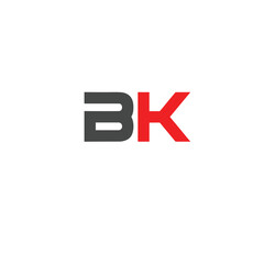 Obraz premium BK, KB letters logo, B and K letters logo alphabet design.