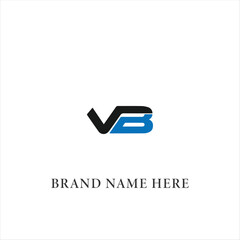 VB logo. V B design. White VB letter. VB, V B letter logo design. Initial letter VB linked circle uppercase monogram logo. V B letter logo vector design. 