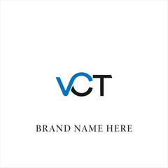 VCT logo. V C T design. White VCT letter. VCT, V C T letter logo design. Initial letter VCT linked circle uppercase monogram logo. V C T letter logo vector design. 