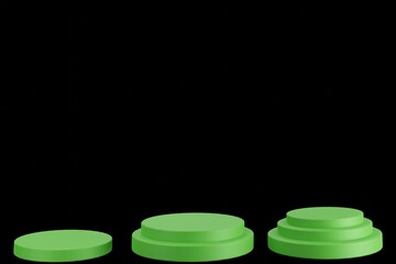 green podium, red, background, stage, podium, show, icon, 3D