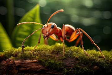 ant sitting high resolution HD large format not blurry (AI Generator)