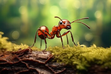 ant sitting high resolution HD large format not blurry (AI Generator)