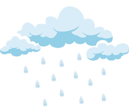 day cloudy and rainy forecast illustration design