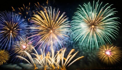 Fototapeta premium fireworks in the night sky