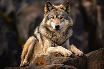 gray wolf canis lupus