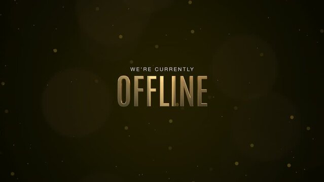 Gold Streaming And Podcast Offline Banner Loop