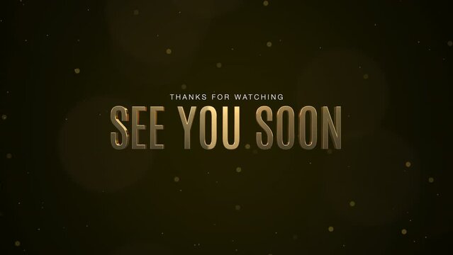 Elegant Streaming And Podcast Thanks For Watching Banner Loop